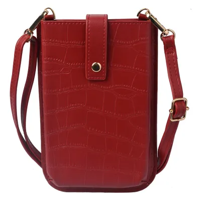 Produktbild von Clayre & Eef Brieftasche 12x18 cm Rot Kunstleder