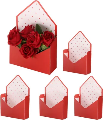 Produktbild von Blumenverpackung Box - 5 Stück - Blumenstrauß Verpackung - Wasserdichte Geschenkbox für Blumen - Für Floristen, Hochzeiten, Muttertag/Valentinstag