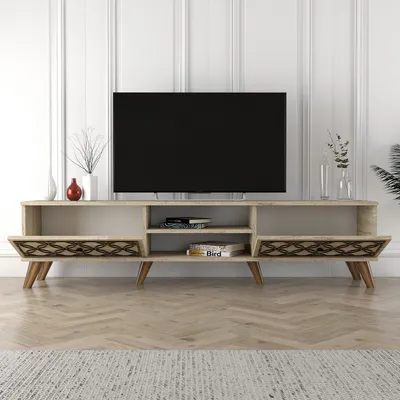 Produktbild von Skye Decor, Class - Travertine, Travertin, Fernsehtisch, 180 x 44 x 37 cm, 100 % MELAMINBESCHICHTETE SPANPLATTEN