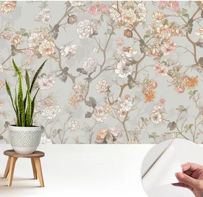 Obrázek produktu pro Samolepicí fototapeta – 208 x 146 cm – tapeta – nástěnná tapeta – nástěnné obrazy – samolepicí fólie – dekorativní fólie – tapetová fólie – stěna – dekorace – obývací pokoj – romantický vzor