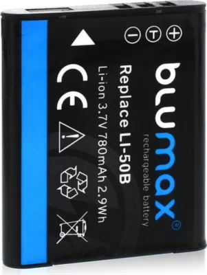 Produktbild von Blumax Akku | für Olympus LI-50B Digitalkamera | Kapazität 780mAh  |Spannung 3,6Volt | Video- und  Kamerazubehör