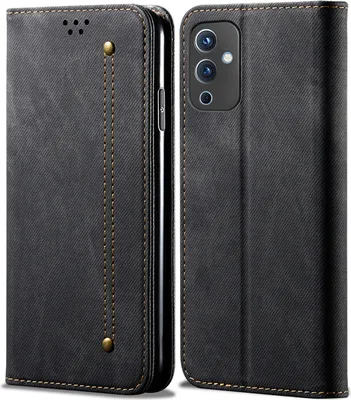 Obrázek produktu pro OnePlus 9 Pouzdro, Kožené Peněženkové Pouzdro s Magnetickým Uzavíráním a Stojánkem pro OnePlus 9 černé