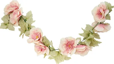 Produktbild von Rosengirlande - kunstliche Pflanze/Blume - altrosa - 220 cm