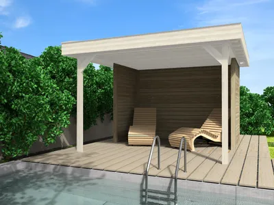 Produktbild von Wandset weka für Gartenpavillon 657 Gr. 2 natur