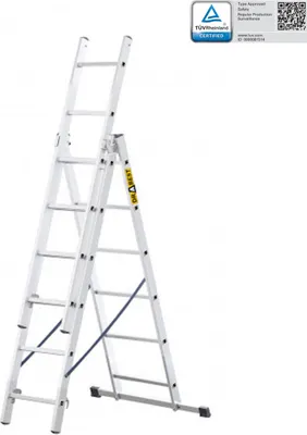 Obrázok produktu pre Viacúčelový rebrík 3X6-BASIC Rebrík, jednoduchý rebrík