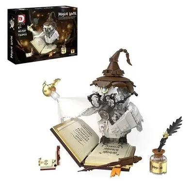 Immagine prodotto di DK 7037 Mondo Magico: Gufo incantato con illuminazione – 1.162 pezzi – Set di costruzioni a tema fantasy, gufo