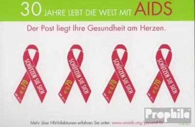 Produktbild von Briefmarken UNO - Wien 2011 Mi 729Fb Folienblatt (kompl.Ausg.) postfrisch Aids