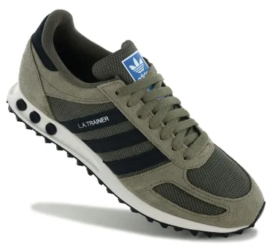 Produktbild von adidas LA Trainer OG - Herren Sneakers Retro Schuhe Grün KH9681 , EU 42 2/3 UK 8.5