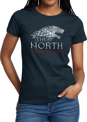 Produktbild von Spreadshirt Game Of Thrones The North Remembers Frauen T-Shirt, M, Navy