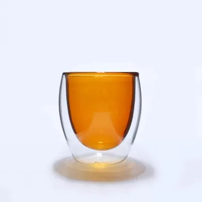 Immagine prodotto di Tazza termica con doppio vetro 150ml - ambra