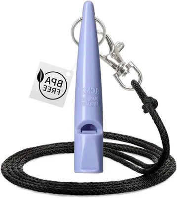 Produktbild von Hundepfeife mit Trillerband, ideal für Hundetraining, ABS-Material, laut und weitreichend