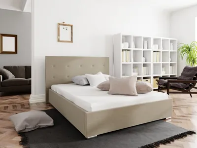Obrázok produktu pre Manželská posteľ s úložným priestorom FLEK 1 - 140x200, béžová