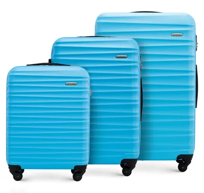 Produktbild von WITTCHEN Reisekoffer 3er Koffer-Set Rollkoffer Trolley Handgepäck Reisekofferset