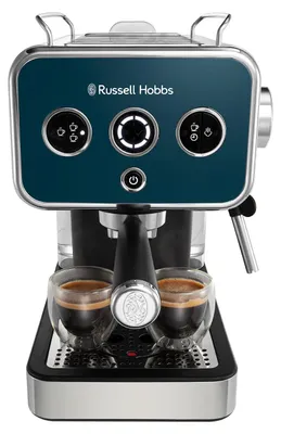 Produktbild von RUSSELL HOBBS Espressomaschine Distinction 26451-56 Edelstahl Ocean Blue 15 bar