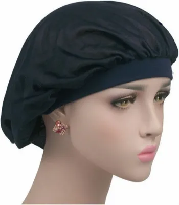 Atudew Damen Satin Cap 2er Set, Schwarz – Für Lockiges Haar, Verstellbar, Bequem Zum Schlafen