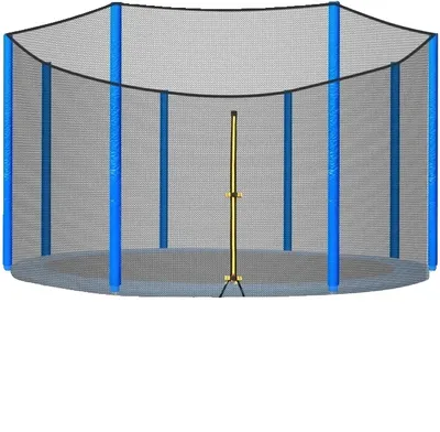 Obrázok produktu pre Bezpečnostná sieť na trampolínu, priedušná, odolná voči poveternostným vplyvom, pre trampolínu 366 cm