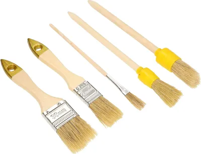 Produktbild von KOTARBAU® Universal-Pinsel-Set 5-TLG. 20cm zum Malen mit Allen Farben Lacken