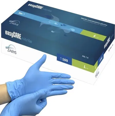 Obrázek produktu pro Nitrilové rukavice 100 ks. L - modrá