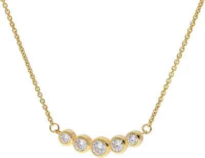 GLIZZ GL8811 Damen-Halskette Gold 333/8K Zirkonia-Collier 1