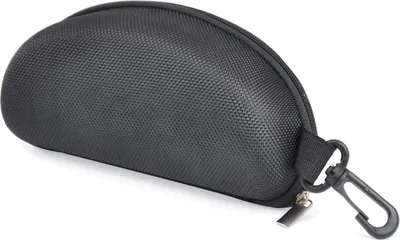 Produktbild von Brillenetui Hartschalenetui in Schwarz für Brille und Sonnenbrille mit Reißverschluss - Reiseetui