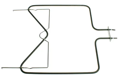 A heating element for an oven, isolated on a white background.