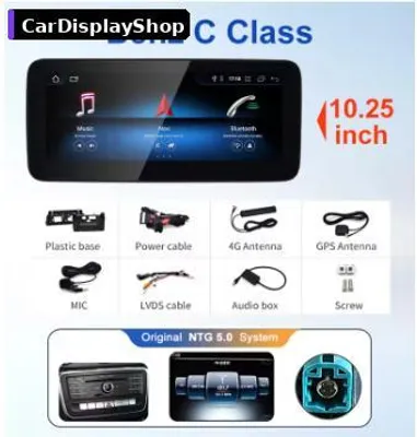 Produktbild von 10,25 Zoll Android 14 Display für Mercedes GLC X253 2015–2019 NTG 5.0 Snapdragon 665 8 GB/256 GB CarPlay & Android Auto
