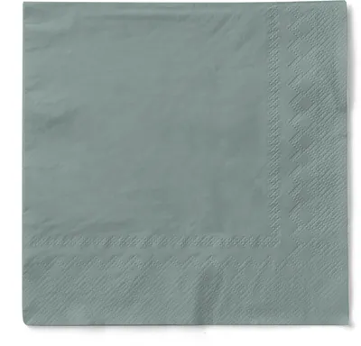 Produktbild von Tissue Serviette Grau, 40 x 40 cm, 100 Stück - Mank
