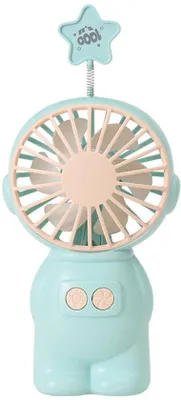 Obrázok produktu pre Prenosný mini ventilátor 2 v 1 s osvetlením, chladiaci ventilátor, nabíjanie cez USB, vhodný ako nočná lampa