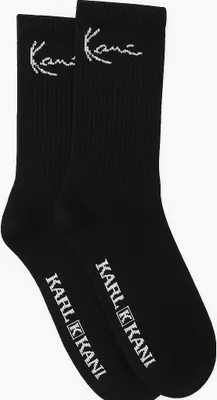 Produktbild von Karl Kani 2P Signature Crew Socken Uni 2er Set Schwarz 35-38