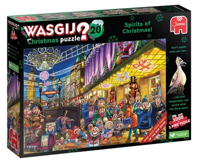 Produktbild von Wasgij Christmas 20 Weihnachtsgeister 2x1000 Teile Puzzle