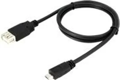 Obrázek produktu pro HP Adaptér micro USB na USB, Micro-USB B, USB A, USB 2.0, Samec/samice, Černá