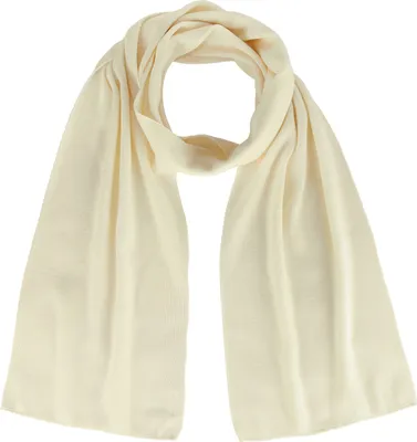 Produktbild von modAS Uni Schal Feinstrickschal aus 100% Wolle (Wolle) - Wollschal Damen Herren Schal aus Wolle Warm Weich in Natur