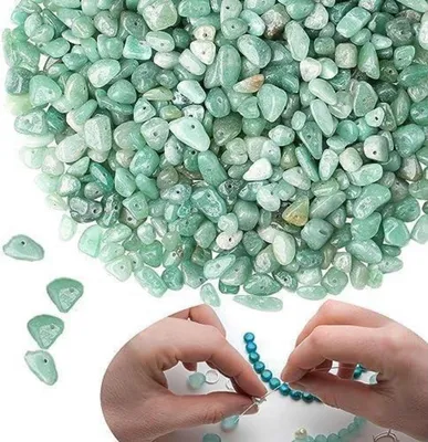 Immagine prodotto di Perline di avventurina verde per bracciale, collana, orecchini - 400 pezzi