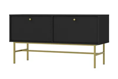 Image de Meuble TV IROS 3 - noir graphite / or