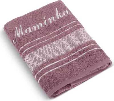 Immagine prodotto di Mosaico di spugna con nome della mamma - 50x100 cm - Rosa antico