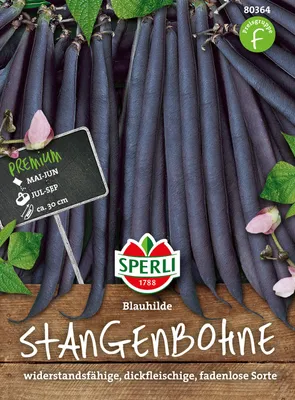 Produktbild von Stangenbohne Blauhilde | Stangenbohnensamen von Sperli
