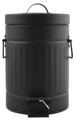 Produktbild von MSV Treteimer fur Bad/Toilette - schwarz - 3L - 17 x 26 cm - Toilette