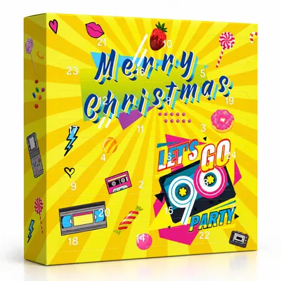 Produktbild von C&T 90er Süßigkeiten Adventskalender 2026 – 24 Retro Candy Klassiker