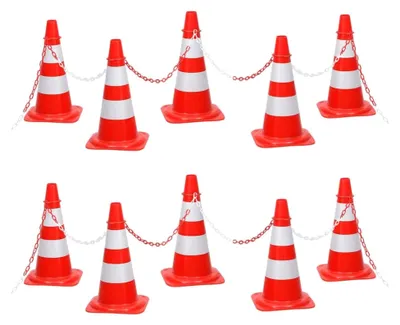 Produktbild von Set aus Verkehrsleitkegeln mit 10 m Kette