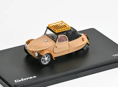Image de Abrex ABR143ABS-420-13 - Velorex 16/350 au 1/43, marron/noir, 1966 - Neuf