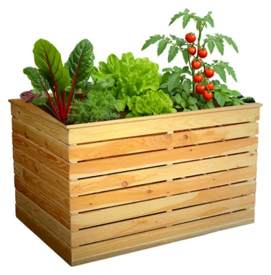 Produktbild von Gartenfachmarkt24 Holzhochbeet / Kräuterbeet "Lara" aus Lärche 100 x 70 x 72 cm (B x T x H)