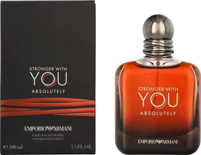 Produktbild von Emporio Armani Stronger With You Absolutely, Männer, 100 ml, Spray, ALCOHOL ● PARFUM / FRAGRANCE ● AQUA / WATER ● BUTYL METHOXYDIBENZOYLMETHANE ● COUMARIN ●...