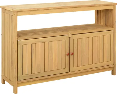 Produktbild von vidaXL Gartenkonsole Tisch Helles Akazienholz 110 x 35 x 75 cm