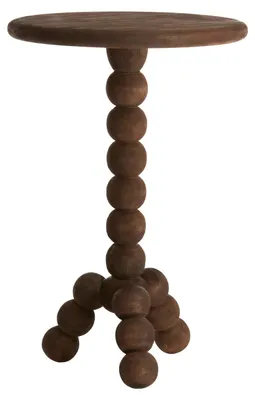 Produktbild von Light & Living - Beistelltisch Veglio - Dunkelbraun - Ø35cm