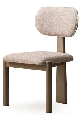 Produktbild von Bequemer Stuhl Beige mit Rückenlehne und Textilbezug