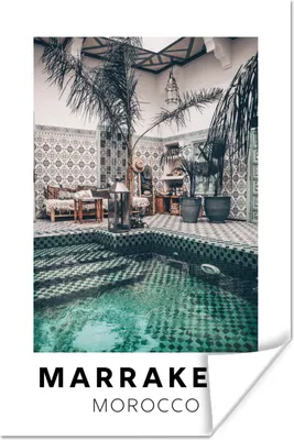 Produktbild von MuchoWow® Poster Marrakech - Marokko - Dekoration 120x180 cm - Kunstposter