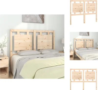Produktbild von vidaXL Kopfteil 125,5x4x100 cm Massivholz Kiefer -  Kopf- & Fußenden
