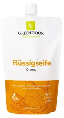 Produktbild von GREENDOOR Flüssigseife Nachfüllpackung Orange