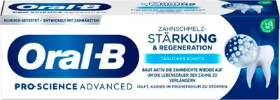 Image de Oral-B PRO-SCIENCE ADVANCED Renforcement & régénération de l'émail dentaire Protection quotidienne 75ml vertical
