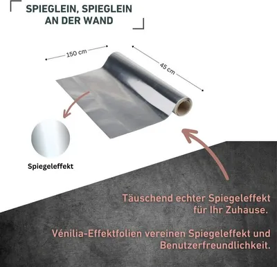 Produktbild von Klebefolie Spiegel - 45x150cm